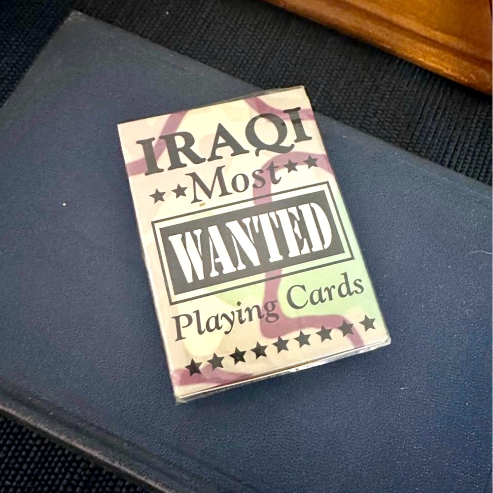 SOLD ♦️ Iraqi Most Wanted ♣️ Playing Cards by Bicycle – still sealed